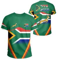 Pietų Afrikos žemėlapis Vėliava Grafika Vyriški Marškinėliai Mada Springbok 3D Spausdinimo Marškinėliai Vyrams Drabužiai Emblema T-shirt Dashiki Viršūnės XL blue