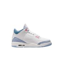Air Jordan 3 Retro GS Balti Kobalto Palaimos Vaikų Sportbačiai Rožinis-Švytėjimas Futbolo-Pilka HQ0784-101 36 white