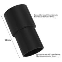Siurbimo žarnos jungtis 32 mm, 38 mm, 40 mm, 50 mm modeliams su „Easy Fit“ dizainu B 1PC black