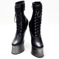 Madingos FHC Naujos Moteriškos Platformos Batai, Arklienos Kanopos Kulno Neturintys Trumpi Batai, Naktinio Klubo Fetišas Cosplay Batai Vyrams, Batai, 18cm, Individualios Spalvos 36 black