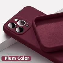 Oficialus telefono dėklas iPhone Air 16 15 14 13 11 12 Pro Max Plus, silikoninis, vientisos spalvos, apsauginis nuo kritimų ir smūgių For iPhone 11Pro max slyva