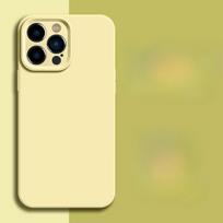 Oficialus telefono dėklas iPhone Air 16 15 14 13 11 12 Pro Max Plus, silikoninis, vientisos spalvos, apsauginis nuo kritimų ir smūgių For iPhone 11Pro max geltona