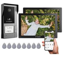 TMEZON WiFi vaizdo domofonas, 1080P raiška, 7  jutiklinis ekranas, 1 namas 1 monitorius, 2 namai 1 monitorius