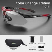 ROCKBROS Dviratininko Fotochrominiai Akiniai UV400 Apsauga Saulės Akiniai Lengvi Dviračių Akiniai Vyrams Moterims Lauko Sporto Akiniai Photochromic