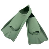 Silikoniniai freestyle tipo treniruočių plaukmenys suaugusiems ir vaikams. XL (Size 42-44) tamsiai žalia spalva