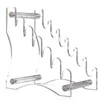 Transparent Knife Display Stand Acrylic Cutlery Block Knife Holder 6 Slots Knives Display Props for Home Kitchen Outdoor skaidri