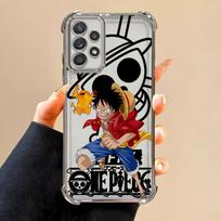 Dėklas, skirtas Samsung Galaxy A33 A26 A35 A36 A21s A16 A24 A15 A25 A52 A55 A13 Minkštas telefono dėklas Viens gabalas Zoro Luffy Galaxy A21s black