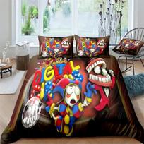 THE AMAZING DIGITAL CIRCUS Cartoon Bedding Set Duvet Cover Single Double King Size Bed Set for Adult Kids 70x133cm 2pcs pink