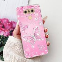 Skirta LG G6 dėklas LG G6+ H870 H871 H872 H873 H870K Prabangus madingas dažytas dangtelis 5,7'' Minkštas silikoninis dėklas skirta LG G6 Plus LGG6 Fundas LG G6 (G6 Plus) pink