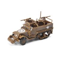 1/72 Antrojo pasaulinio karo Vokietijos armijos Sd.kfz.251 pusiau vikšrinė transporto priemonė Karinis modelis Surinkimo bakas Sunkvežimis Patrankų automobilis 4D Dėlionė Plastikinis modelis Žaislai balta