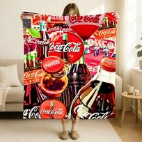 Madingas C-Coca-C-Cola-S pledas Minkštas ir draugiškas odai, skirtas sofai, lovai, miegui, lovatiesė, visų sezonų antklodė 75cmx90cm