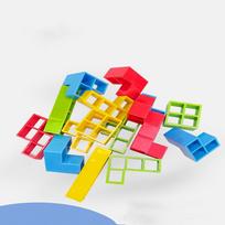 3D Tetra Tower Balance Stacking Žaislai Stalo žaidimai Rankų ir akių koordinavimas Balansavimo Dėlionė Statinių blokų balansavimo bokšto žaidimas