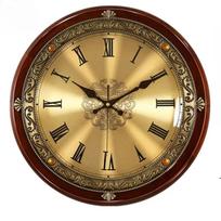 Prabangus tylus sieninis laikrodis Vintažinis auksinio metalo sieninis laikrodis Skaitmeninis svetainės miegamojo dekoravimas Kambario ornamentai Nordic stilius beige