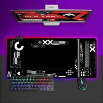 Cool Printstream Mouse Pad RGB Gaming Mouse Pad Desk Mat HD Gamer Large LED Light XXL MousePads RGB600x300x3mm purple