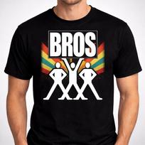 Funny Bros Tour Style Graphic T-Shirt Retro Humor Unisex S-3XL L white
