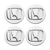 4 vnt. 58mm 69mm Ratlankio centrinis dangtelis Logotipas Stebulės dangtelis Ženklelis Emblema Honda Civic City Accord Odyssey Spirior CRV Hrv Jazz CBR HR-V white