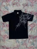 Y2k Polo Marškinėlio Spausdinimas Roko Gotikinis Per didelis Marškinėlis Hip Hop Mygtukais Apykaklės Marškinėlis Punk Laisvalaikio T-shirt Minimalistinis Ir Madingas S gray