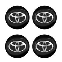 Automobilio ratlankių centrinės apdailos dangteliai Logotipo dangtelis Priedai Toyota Land Cruiser Prado J120 J150 J200 juoda