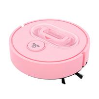 Robot Vacuum Cleaner Smart Mop Sweeper 45dB Ultra Quiet 300mAh Battery 50min Runtime 6cm Thin for Pet Hair Low Profile rožinė