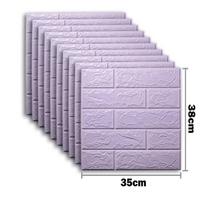 25 vnt. Lipnios 3D sienų lipdukai Tapetų panelė Namų dekoras Svetainės Miegamojo Dekoras Vonios Kambario Virtuvės Namų Lipdukai 25pcs(35X38cm)
