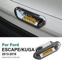 ABS Rear Trunk Door Handle Cover Bowl Trim Sticker for Ford Escape Kuga 2013-2019 Interior Accessories Silver Tape Label sidabras