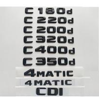 3D Black for Mercedes Benz C160d C180d C200d C220d C250d C260d C280d C300d C320d C350d C400d C450d C500d C550d AMG CDI 4MATIC AX1 C D I black
