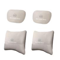 Suede automobilio galvos atramos kaklo atrama sėdynės juosmens pagalvėlė minkšta kaklo pagalvė Mercedes Benz AMG W205 C300 W203 W206 W108 W124 automobiliui BA1