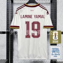 Ispanija 2026 m. Pasaulio taurės išvykos/ namų futbolo marškinėliai Moda Medvilnės mišinys Trumpomis rankovėmis Futbolo apranga Vyrams Moterims Suaugusiems Medium