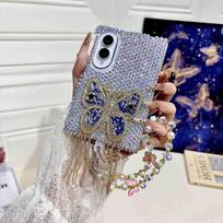 Dėklas Samsung Galaxy Z Fold 8 Ultra 7 6 5 4 3 su Blizgančiais Cirkoniais 3D Nuimama Karoliukų Apyrankė Atsparus Smūgiams Dangtelis Prabangūs Moteriški Telefono Bamperiai for Samsung Z Fold8 žalia
