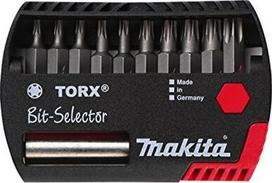 Makita Bitų rinkinys P-53768, 11 vnt., 10 bitų, plastikinis dėklas, 1x universalus laikiklis, vidinis šešiakampis T