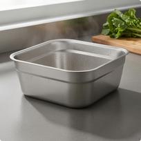 Kvadratinis nerūdijančio plieno praustuvas, tvirtas komunalinis kriauklės dubuo maisto ruošimui ir 34CM Solid Basin