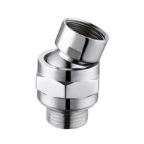 Copper Shower Swivel Ball Adapter Bracket Angle Change Shower Arm Extension Universal Adjustable Top Spray Elbow Joint white