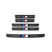 60X7CM Anglies Pluošto Automobilio Durų Slenksčio Apsauginė Lipdukas BMW M Emblemai E46 E36 E34 F10 E90 F30 E60 F30 E53 E30 E92 E87 gray