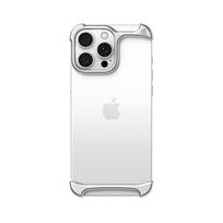 Aliuminio Metalinis Telefono dėklas iPhone 13 14 15 Plus 16 Pro Max 17 Air Slim CNC Briaunos Rėmas Su Šilumos Išsklaidymu iPhone 16 Pro sidabras