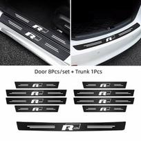 Automobilio durų slenksčio apsauginė lipdukas slenkstis neslystanti pagalvėlė kilimėlis VW GTI Rline Polo Golf 6 7 Passat CC Tiguan Arteon T-ROC Scirocco