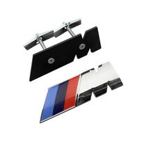 M 3D Automobilio Priekinės Grotelių Emblema BMW M3 M4 M5 G42 G30 G20 E90 E90 E93 E60 F10 F0 Automobilio Ženkliuko Dekoracija Bagažinės Lipdukas Aksesuarai black