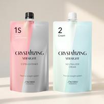 Shiseido Magic Solution 12-Step S+ Cream Set Self Volume Magic Straightening for Men's Bangs (Down Perm Compatible) 2 pcs white