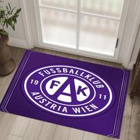 Austria Wien FC Design Crystal Velvet Carpet Cozy Non?Slip Printed Rug For Bedroom Living Room Entrance 40cmx60cm