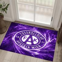 Austria Wien FC Design Crystal Velvet Carpet Cozy Non?Slip Printed Rug For Bedroom Living Room Entrance 60cmx90cm