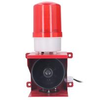 Industrial Siren Alarm Outdoor 115dB Sound Light Horn Waterproof Emergency Strobe Warn Light DC12V red