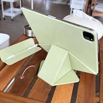 Dynamic Folio Case For iPad Pro 13 11 Case M5 M4 Funda Case For iPad Air 13 11 Cover 11th/10 Gen Cover Mini A17 6 Pro 12.9 Pro 11 2nd 3rd 4th žalia