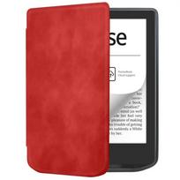 NAUJAS Pocketbook Verse/Verse Pro elektroninės knygos dėklas Itin plonas Filio dangtelis PB 629/634 Funda Automatinis budėjimas/užmigdymas Minkštas TPU apsauginis apvalkalas raudona