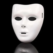 Helovino JabbaWockeeZ Šokio Kaukė Hip-Hop Gatvės Šokis Balta Pasiruošimo Kaukė Vyrams Moterims Šokio Aksesuarai balta