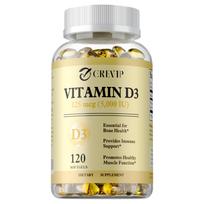 Vitamin D3 5000 IU (125 mcg) 120 Softgels — Bone Health, Immune Support, Daily Wellness 120*1