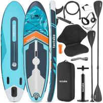 Planche of stand-up paddle - TECTAKE - SUP Inflatable 2 EN 1 - KIT COMPLET with si ge kayak, sangle of pied, pompe, 288 x 77 x 22,5 c