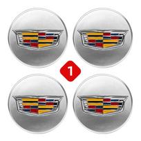 3D 67mm 4pcs Car Wheel Center Hub Caps Cover Emblem Accessories for Cadillac Escalade CTS Z40 CT5 XT5 XTS XLR BLS SLS STS ATS XT4 CT gray