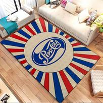 Retro Pepsi-Cola Logo Design Patterned carpet, non slip mat suitable for living room and bedroom sofas 40x60cm( 15x23in ) blue