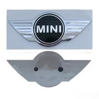 Automobilio grotelių priekinis galinis logotipas Automobilio emblema Lipdukas Aksesuaras Mini Works Cooper F54 F55 F56 F57 F60 R50 R52 R53 R55 R56 R57 R
