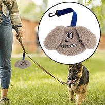 Portable Dog Poops Bag Holder Waste for Camping Walking Travel White Khaki white