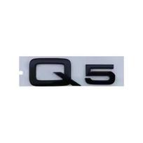 Automobilio priekinio variklio dangčio grotelių emblema, galinės bagažinės lipdukas, skirtas Audi Q5 2014-2019, 4 žiedų logotipas, Q5 lipdukas, Quarrto Sline šoninė apdaila black